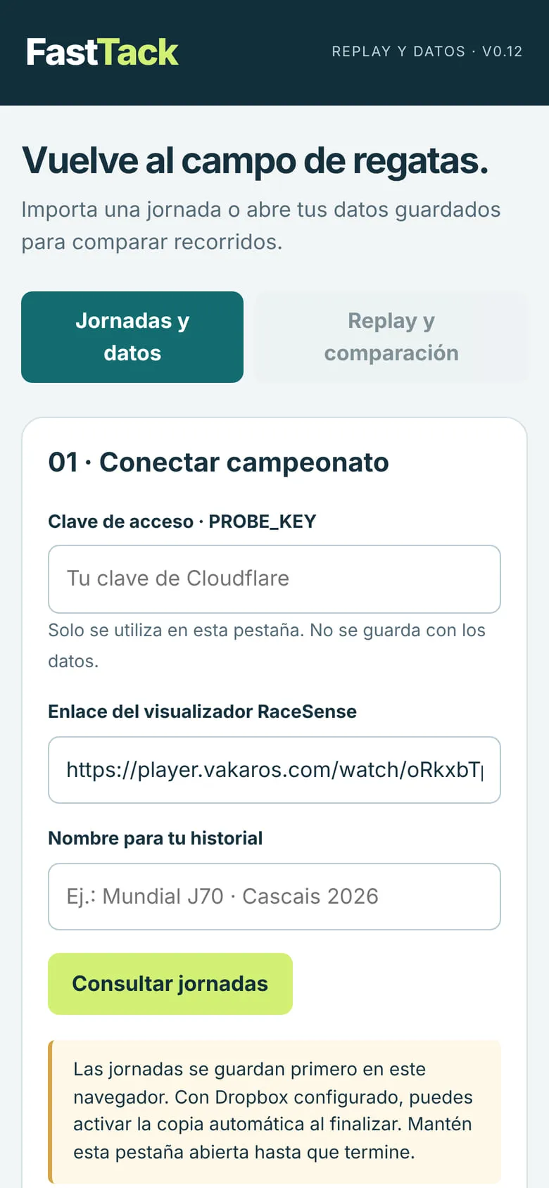 La versión en la nube en el móvil